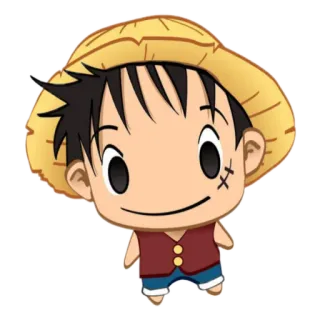 😳 Luffy One Piece anime, manga, Luffy, One Piece, cartoon, character telegram sticker