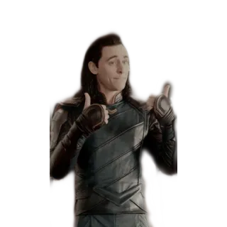 👍 Loki Loki, Marvel, Jempol, Karakter, Tom Hiddleston telegram sticker