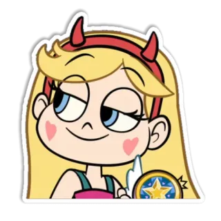 😏 Star Butterfly Star vs. the Forces of Evil สตาร์ บัตเตอร์ฟลาย, การ์ตูน, ดิสนีย์, สติกเกอร์, ตัวละคร, รายการทีวี telegram sticker