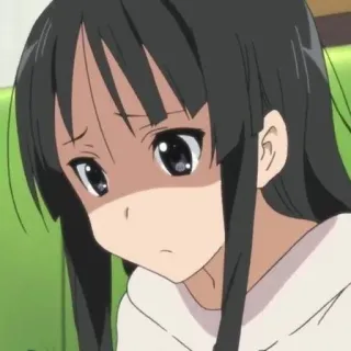 😰 Anime, Garota, Expressão, Desenho animado, Triste, Fofo telegram sticker