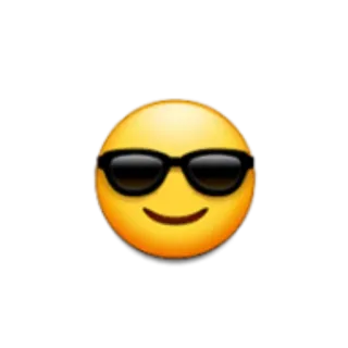 😎 Emoji, Óculos de sol, Legal, Sorriso telegram sticker