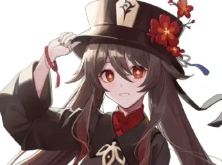 ☺ Hu Tao Genshin Impact Anime, Video game, Genshin Impact, Hu Tao, fofo telegram sticker