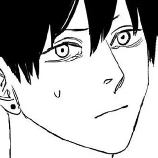 😥 动漫, 漫画, 角色, 绘画, 肖像 whatsapp sticker