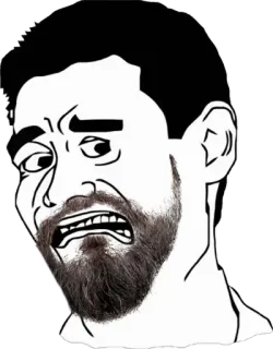 🤧 Meme, Wojak, Rosto, Expressão, Internet, engraçado telegram sticker