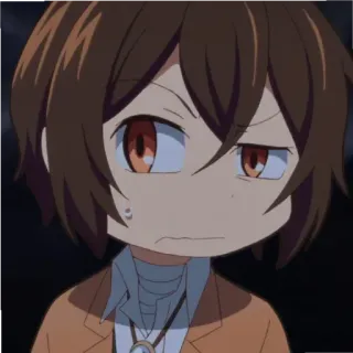 😶 anime, chibi, character, cartoon telegram sticker