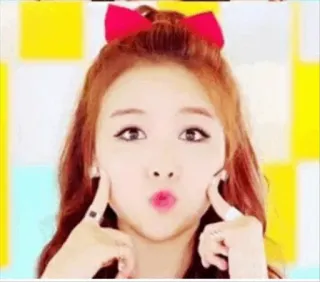 🌸 mujer, cara, retrato, coreana telegram sticker