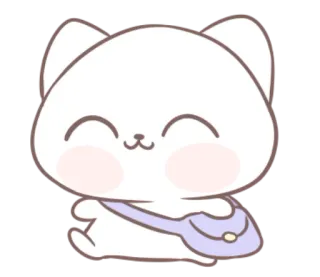 🐱 猫, 可爱, 卡哇伊, 动物, 宠物, 卡通, 贴纸 telegram sticker