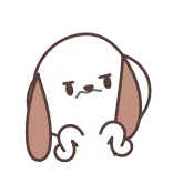 🖕 dog, cartoon, animal, cute, sticker telegram sticker