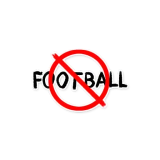 🚫 FOOTBALL football, sports, prohibited telegram sticker