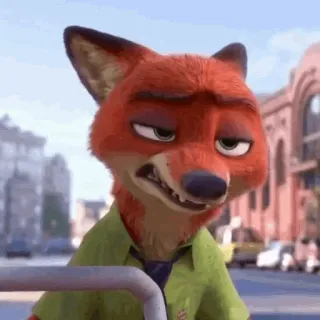 🦊 Nick Wilde Zootopia fuchs, ekel, zoomania, cartoon, ausdruck, tier, enttäuscht telegram sticker