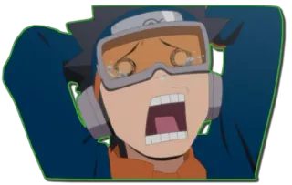 😵 anime, cartoon, emotional, shocked, crying telegram sticker