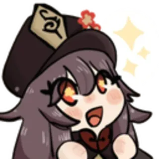 😇 Hu Tao Genshin Impact Аниме, Чиби, Genshin Impact, Ху Тао, Игра, Мультфильм whatsapp sticker