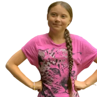 😎 Greta Thunberg Greta Thunberg, climate activist, environmentalism, activist telegram sticker
