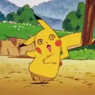 ⚡️ Pikachu Pokemon Anime, Pokémon, Pikachu, Cartone animato, Giallo, Elettrico telegram sticker