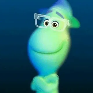 🐋 Joe Gardner Soul dusza, Disney, Pixar, kreskówka, postać, animacja, Joe Gardner telegram sticker