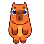 🤷‍♀️ 스티커, 만화, 동물, 귀여운, 주황색, 캐릭터 telegram sticker