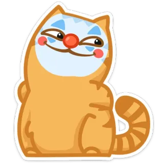 ☺️ kot, naklejka, kreskówka, zwierzę, słodki telegram sticker