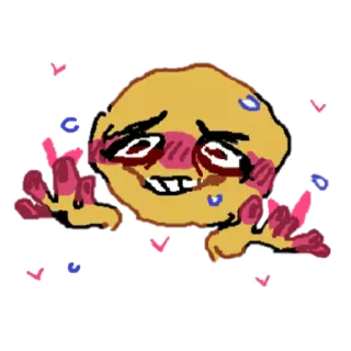🥰 Emoji, Gesichtsausdruck, Gesicht, Cartoon telegram sticker