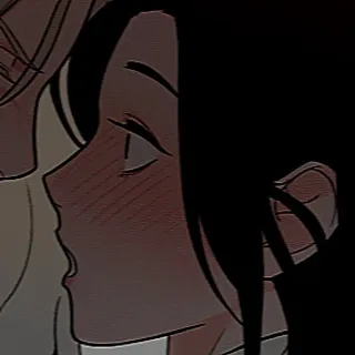 😳 Desenho animado, Anime, Ilustração, Beijo, Romance telegram sticker