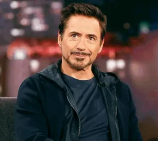 😁 Robert Downey Jr., ator, celebridade, retrato, homem telegram sticker