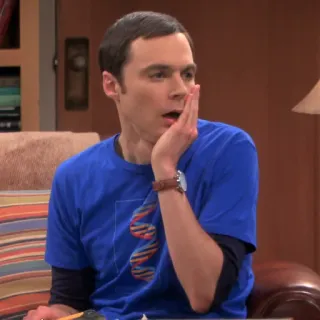😱 Sheldon Cooper The Big Bang Theory tv show, sitcom, comedy, science, smart, funny telegram sticker