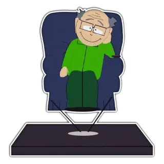 📺 Grandpa Marsh South Park dessin animé, série télé, grand-père, vieil homme telegram sticker