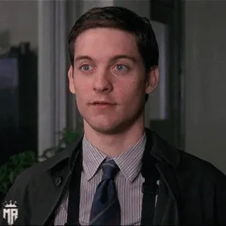 🕷 Tobey Maguire actor, hombre, retrato, película, spider-man telegram sticker