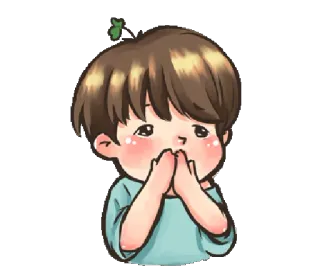 🙊 fofo, kawaii, anime, menino, desenho animado whatsapp sticker