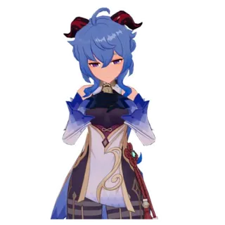 Genshin impact by @anime_stickerr telegram stickers