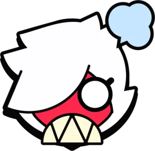 😡 화난, 만화, 좌절한, 캐릭터, 표정, 아이콘 telegram sticker