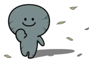 😓 personage, schattig, zwaaien, simpel telegram sticker