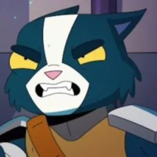 🤬 chat dessin animé, en colère, grincheux, animé, personnage, émission télé, aventure spatiale whatsapp sticker