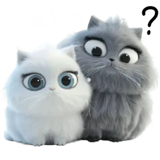 🤨 กะไร кот, коты, милый, вопрос, животные, котик, пушистый telegram sticker