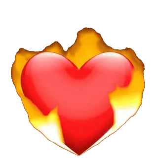 ❤️🔥 心, 火, 爱, 火焰, 热情, 燃烧, 表情符号 telegram sticker