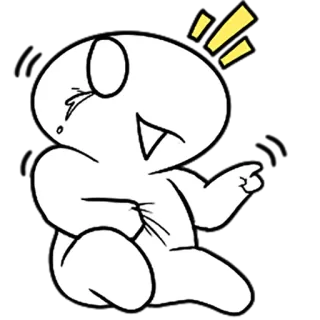 😂 desenho animado, personagem, sticker, emoticon, expressão, rindo, alegria telegram sticker
