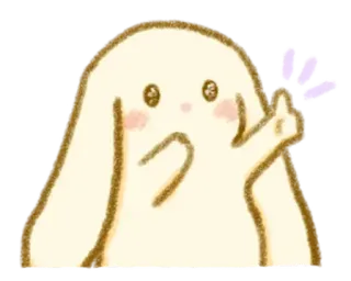 💭 królik, kreskówka, środkowy palec, obraźliwe whatsapp sticker