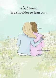 👭 a best friend is a shoulder to lean on... дружба, лучшие друзья, опираться, плечо, поддержка, иллюстрация telegram sticker