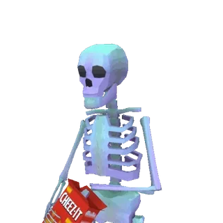 🍟 CHEEZ-IT scheletro, cheez-it, snack, halloween, ossa whatsapp sticker