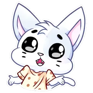 🤷‍♀ 猫, かわいい, 可愛い, 動物, 漫画, ステッカー telegram sticker