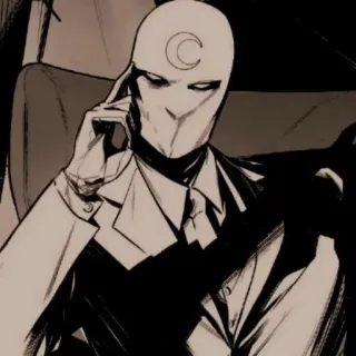 🎧 Moon Knight มูนไนท์, มาร์เวล, ซูเปอร์ฮีโร่, หนังสือการ์ตูน telegram sticker