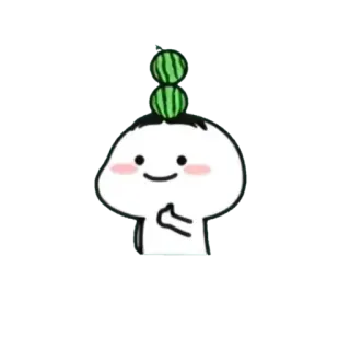 🪃 Hoạt hình, Nhân vật, Dễ thương, Dưa hấu telegram sticker
