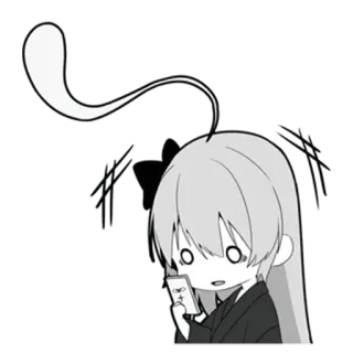🫥 Anime, Mangá, Chibi, Personagem, Adesivo, Fofo telegram sticker
