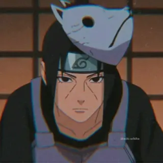 Itachi @yeager_bomb whatsapp stickers
