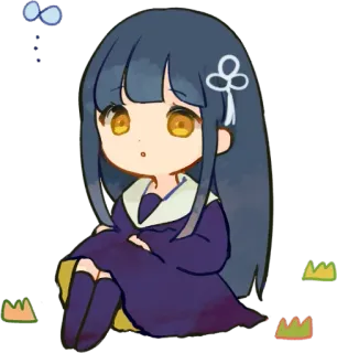 😶 Anime, Chibi, Fille, Kawaii, Mignon, Manga telegram sticker