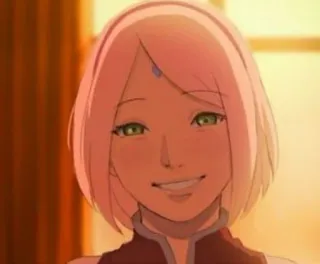 🌟 Sakura Naruto Anime, Cartoni animati, Sakura Haruno, Naruto, Donna, Personaggio telegram sticker