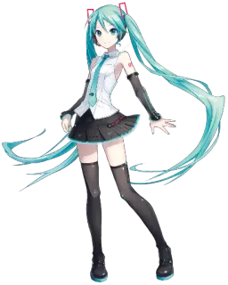 😍 Hatsune Miku 애니메이션, 만화, 보컬로이드, 하츠네 미쿠, 소녀, 귀여운 whatsapp sticker