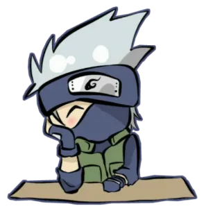 😊 Kakashi Naruto 애니메이션, 만화, 닌자, 카카시, 나루토, 만화, 치비 telegram sticker