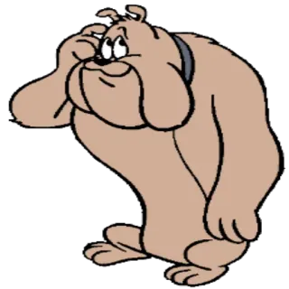 😊 dog, cartoon, animal, pet, bulldog telegram sticker