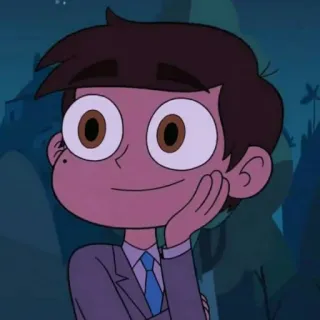💫 Marco Diaz Star vs. the Forces of Evil dibujo animado, niño, sonriendo, lindo, animación whatsapp sticker