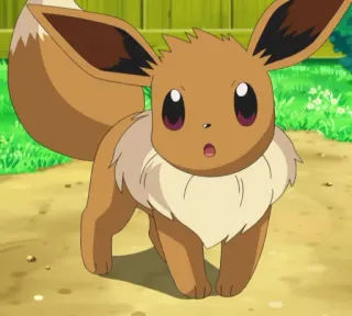 😯 Eevee Pokemon Eevee, Pokemon, imut, hewan, video game, anime whatsapp sticker